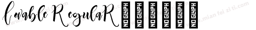 Lovable RegulaR字体转换